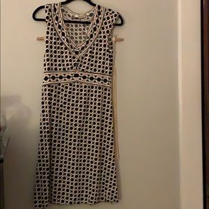 Max Studio dress. Black white and orange